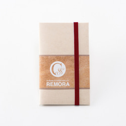 紙の小さなお財布　REMORA アイボリー＆レッド 1枚目の画像