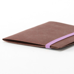 少し幅広な紙のお財布　REMORA WIDE ブラウン＆ピンク 4枚目の画像
