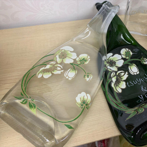 ボトルアート ボトルソーサー ベルエポック ロゼ 入荷終了 大皿 ウィン 通販