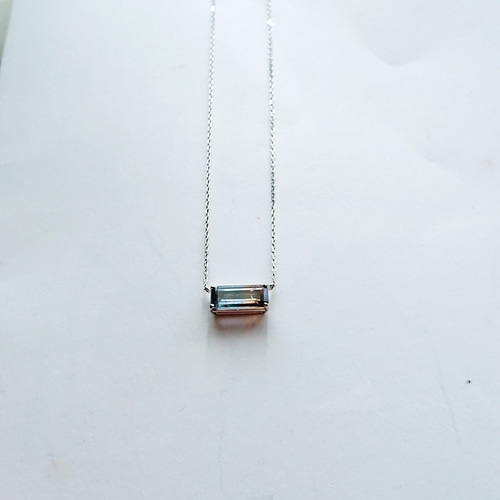 希少 冴×シベリアンなバイカラータンザナイト ネックレス Pt900