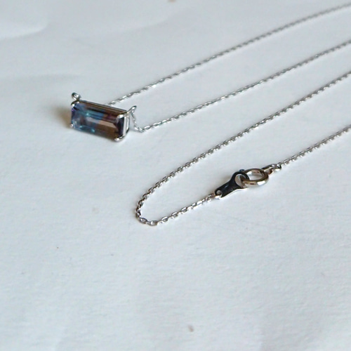 希少 冴×シベリアンなバイカラータンザナイト ネックレス Pt900