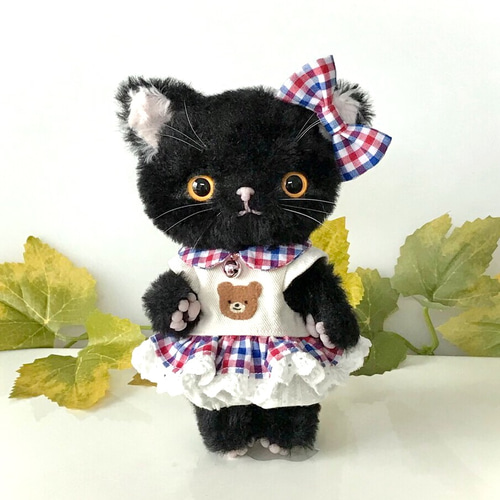 猫　テディベア作家 テディベア 作家様 猫 hacodeco様作品