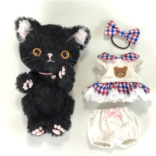 子猫ちゃん（黒猫）」テディベア No.013 ぬいぐるみ ART&CULTUR 通販 