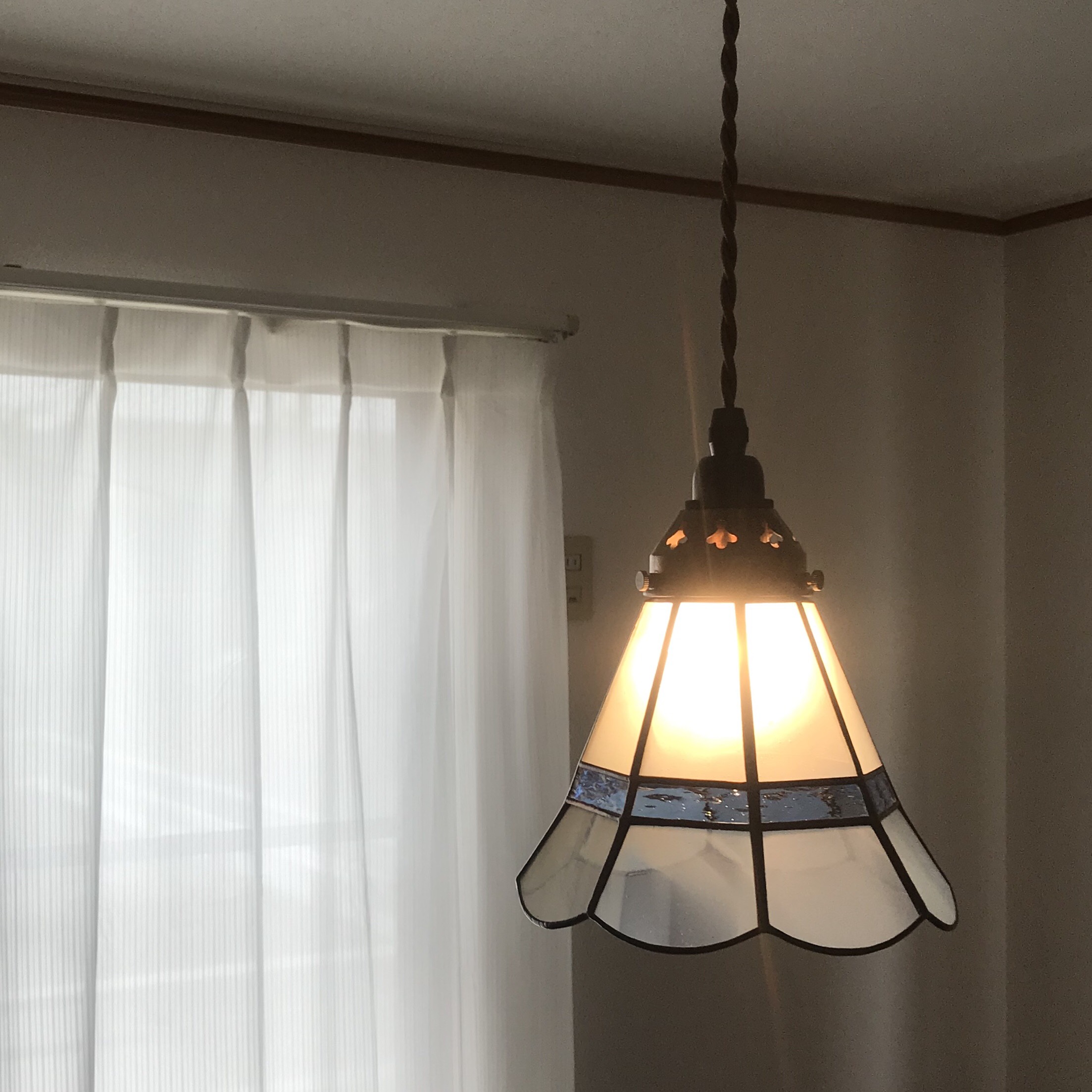 ステンドグラスペンダントライト ✨アンティックガラス✨