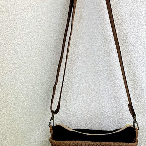 受注生産】山葡萄篭 ファスナーポーチ やたら編み 宮城県産 かご