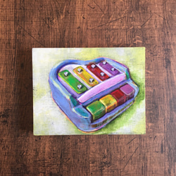 りんご【原画 アクリル 絵画】 絵画 ちさと 通販 10348539