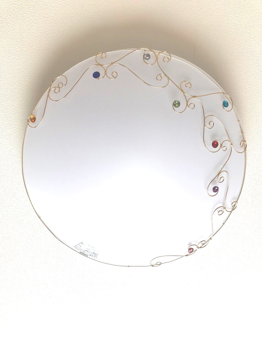 シーリングライト　デコレーション　リメイク装飾付き照明器具　カラフルジュエリー【受注製作】