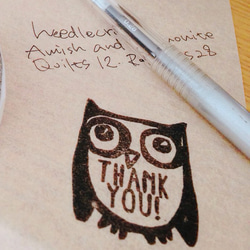 再販✤スタンプ＊Thank you in the Owl（フクロウスタンプ） 5枚目の画像