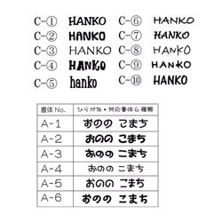 ひらがな＆ローマ字＜円形4㎝＞ネームスタンプ 2枚目の画像