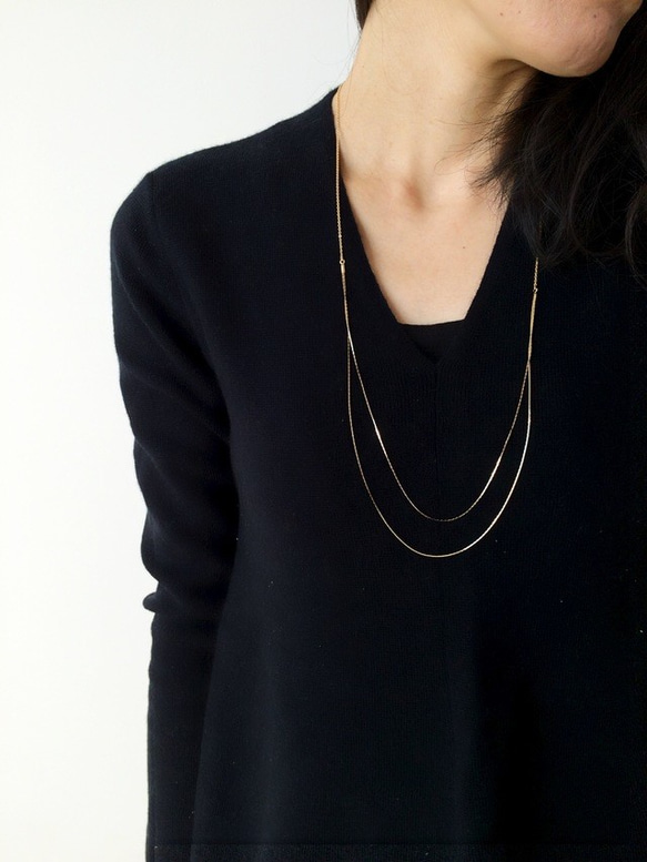 simple　chain　necklace 2枚目の画像