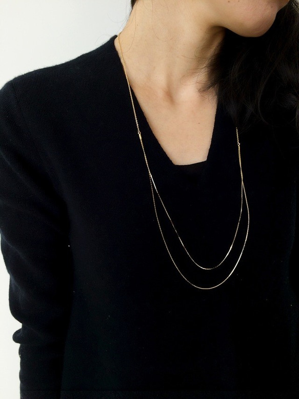 simple　chain　necklace 3枚目の画像