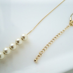 necklace　simple　cottonpearl　１０ 3枚目の画像