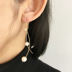curve×pearl ピアス／イヤリング ピアス（その他） kodemari