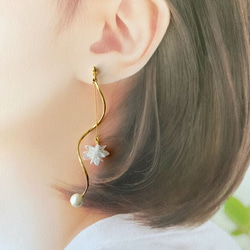 pearl×wavecrystal　ピアス／イヤリング 2枚目の画像