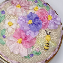 ハンドメイド 赤毛 三つ編み ミニ・カントリードール チャーム