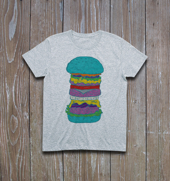 毒々ハンバーガー　Tシャツ 2枚目の画像