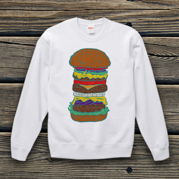 ハンバーガー スウェット 1枚目の画像