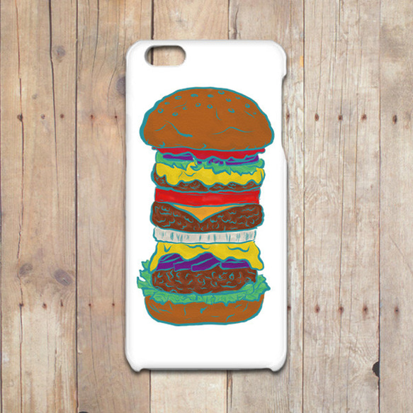 ハンバーガー　iphoneスマホケース 1枚目の画像