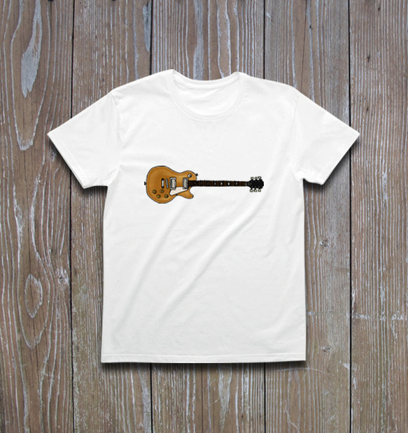 ギター #2  横向きver.　　Tシャツ 1枚目の画像