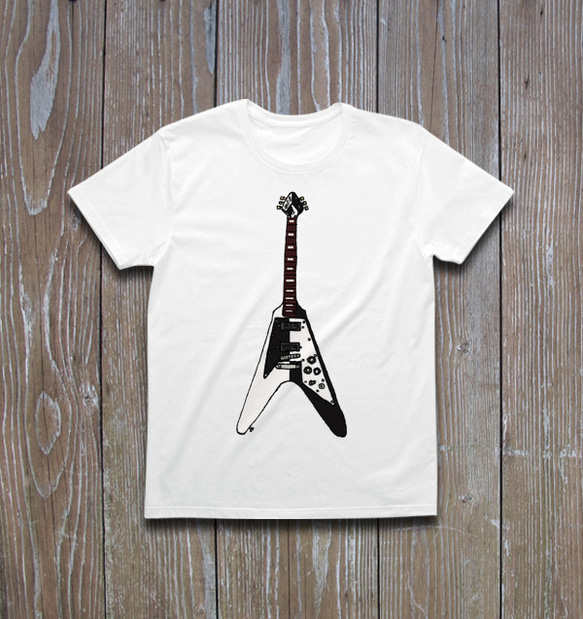 ギター #13 ツートンカラー　Tシャツ 1枚目の画像