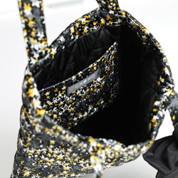 Tote-bag『Fly me to the moon』BLACK×MUSTARD 4枚目の画像