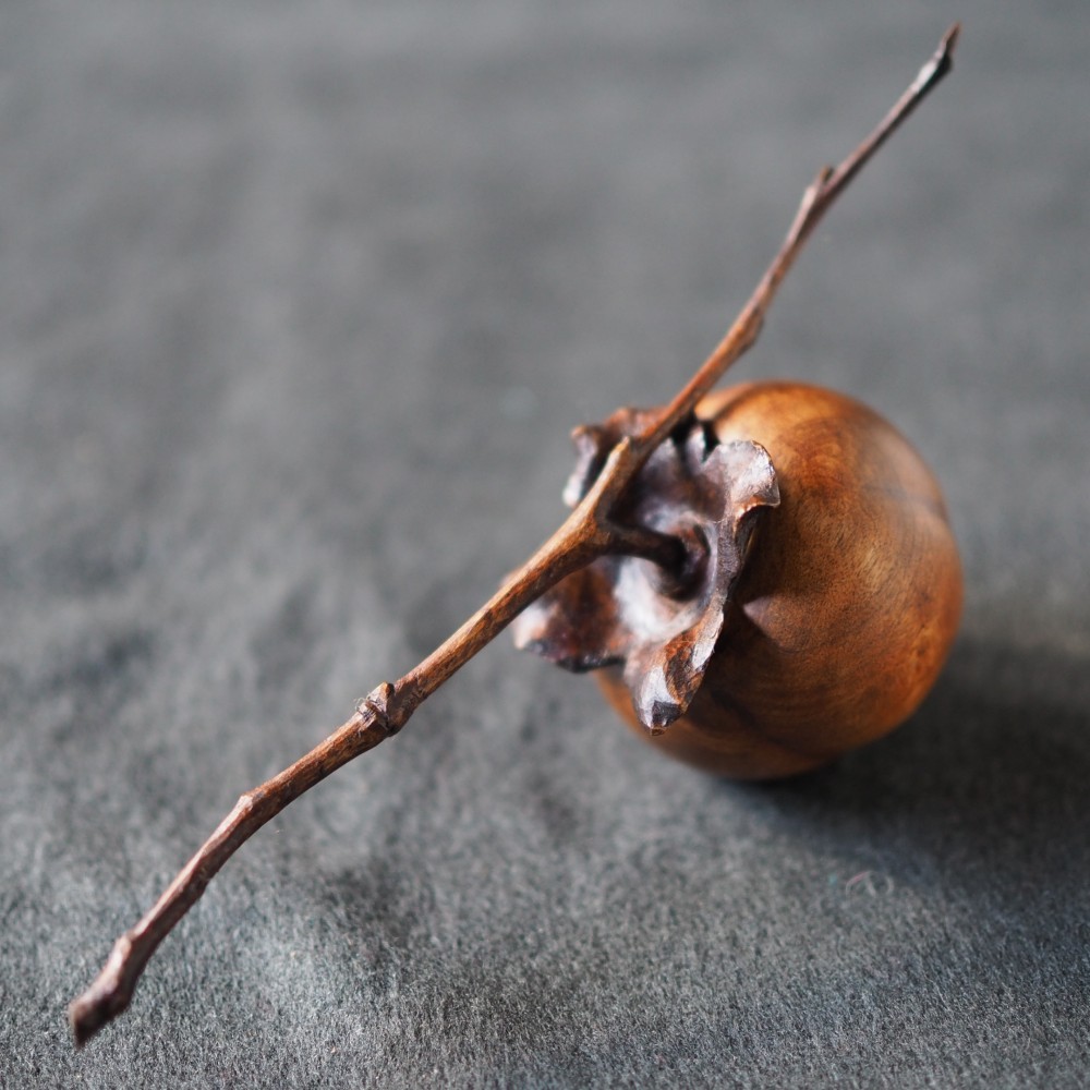 柿 / 木彫りの野菜や果物 / 楓材 雕刻 atelier octave 的作品 10958155