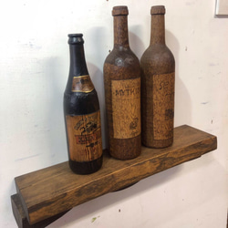 ワインボトルMY / 木彫りのボトル 4枚目の画像