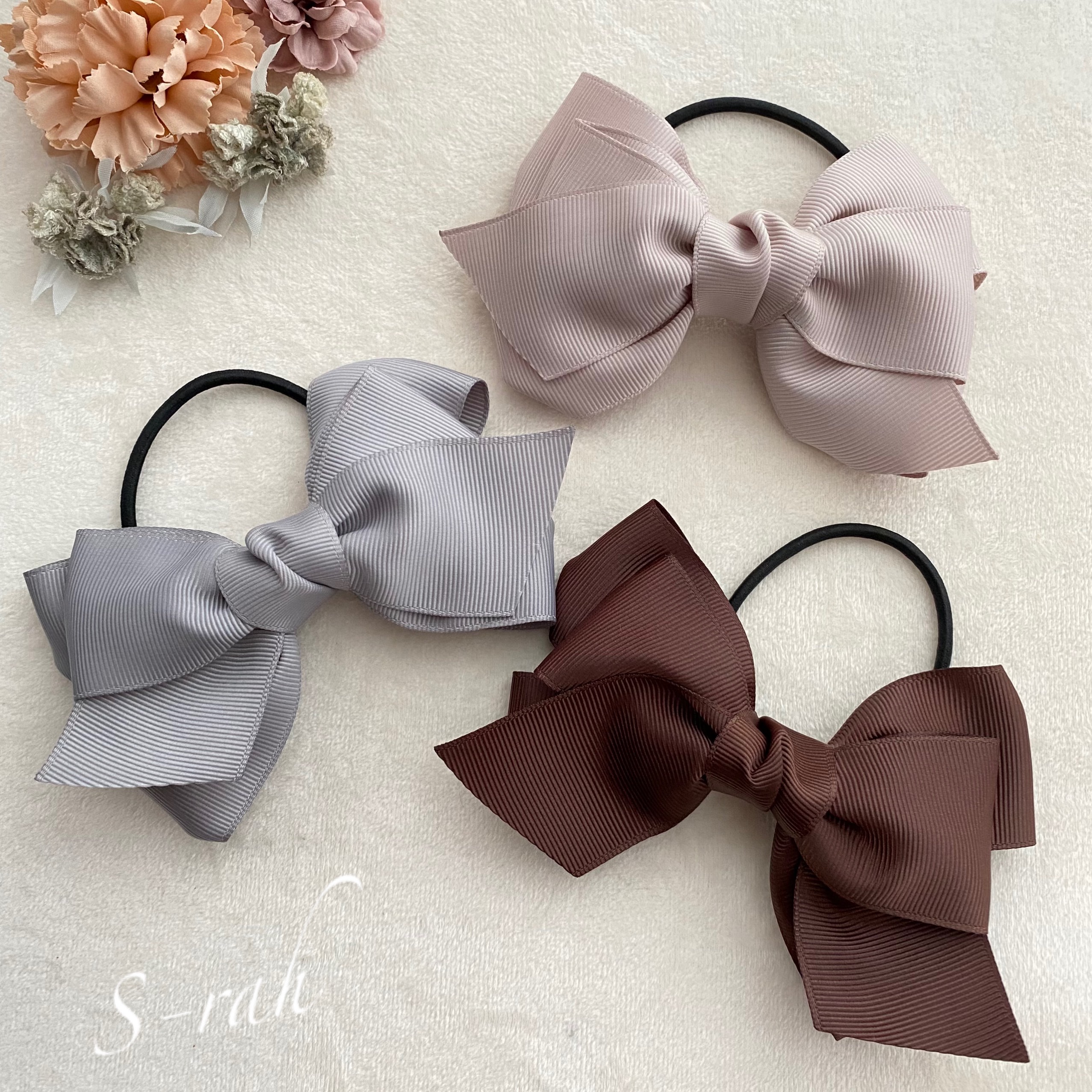 再販７【ラズベリーピンク】ナチュラルリボン♡ヘアゴム 再販７【ラズベリーピンク】ナチュラルリボン♡ヘアゴム