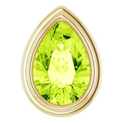 14K Customizable Pear Shape Pendant Mounting 3枚目の画像