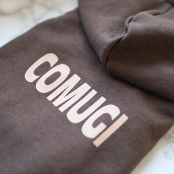 ブラウンネームパーカー(薄手タイプ）♡名入れ♡犬服 3枚目の画像