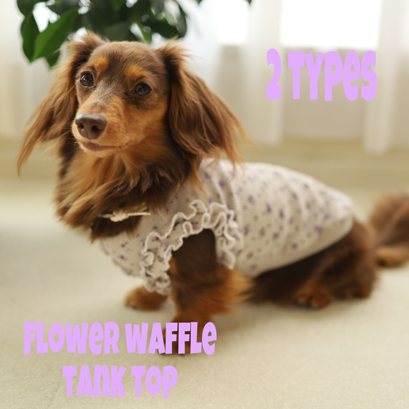 犬服 ハンドメイド 人気のくすみカラー♪ ワッフルニットのパーカー