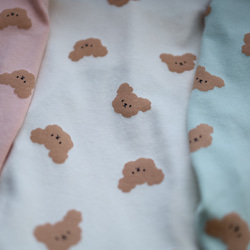 もこもこクマさん柄タンクトップ♡韓国生地 4枚目の画像
