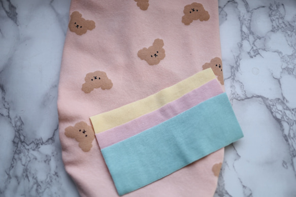 もこもこクマさん柄タンクトップ♡韓国生地 6枚目の画像