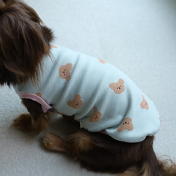 もこもこクマさん柄タンクトップ♡韓国生地 10枚目の画像