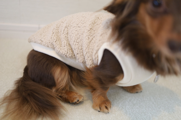 シープボア♡タンクトップ♡あったかファー♡もこもこ 9枚目の画像