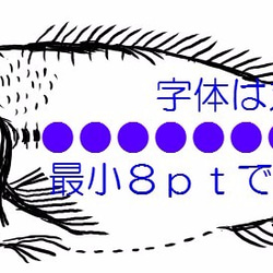 【セミオーダー】魚拓のようなお名前ハンコ 4枚目の画像