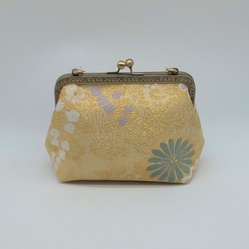 帯リメイク がま口バッグ ミニバッグ ハンドメイド 和柄