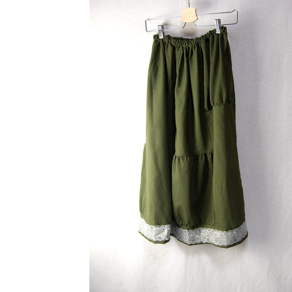 ランダムギャザーのスカート　L～LLサイズ 1枚目の画像