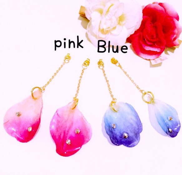 花びらキャッチ❁pink.Blue 2枚目の画像