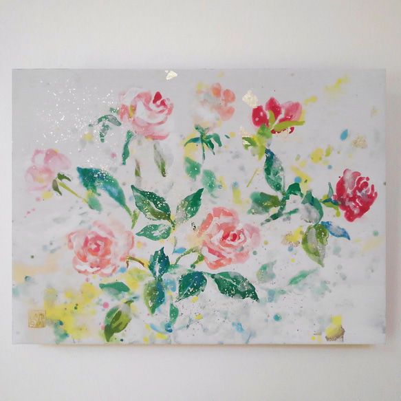 日本画】樹皮2 岩絵具 F6号 アート 絵画 木の肌 ミニサイズ