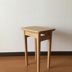 ナイトテーブル/ソファーサイドテーブル（オーク材） 5枚目の画像