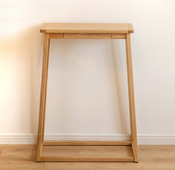【手作り家具】天然木材 モダン シンプル デスク ナチュラル デザイン×職人品質 送料無料 1枚目の画像
