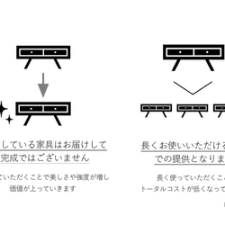 【手作り家具】天然木材 モダン シンプル デスク ナチュラル デザイン×職人品質 送料無料 7枚目の画像