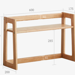 手作り家具　天然木材 木材 モダン 卓上フリーラック おしゃれ デザイン 北欧風デザイン×職人品質 送料無料 4枚目の画像