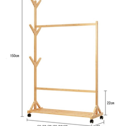 手作り家具　天然木材 木材 モダン ハンガーラック おしゃれ デザイン 北欧風デザイン×職人品質 送料無料 4枚目の画像