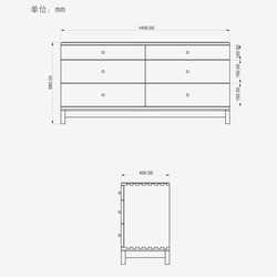 【手作り家具】大収納 引き出し 木家具 モダン キャビネット おしゃれ ブラウン 北欧風デザイン×職人品質 送料無料 5枚目の画像