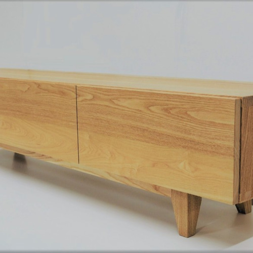 手作り家具】木家具 シンプル テレビボード タモ材 モダンデザイン