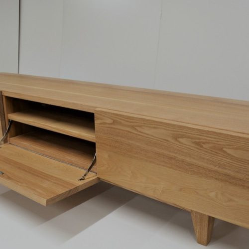 手作り家具】木家具 シンプル テレビボード タモ材 モダンデザイン
