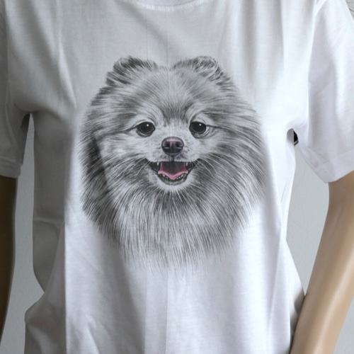 ☆アニマルTシャツ☆犬Tシャツ ポメラニアン D9 サイズS Tシャツ