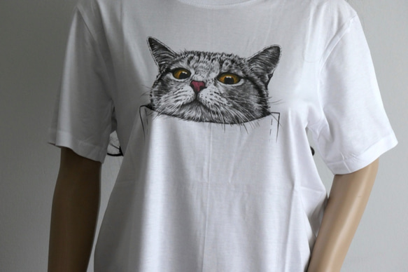 ☆アニマルTシャツ☆ねこTシャツ 猫 ネコ D1 サイズS Tシャツ